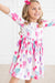 Light Hearted 3/4 Sleeve Pocket Twirl Dress-Mila & Rose ®