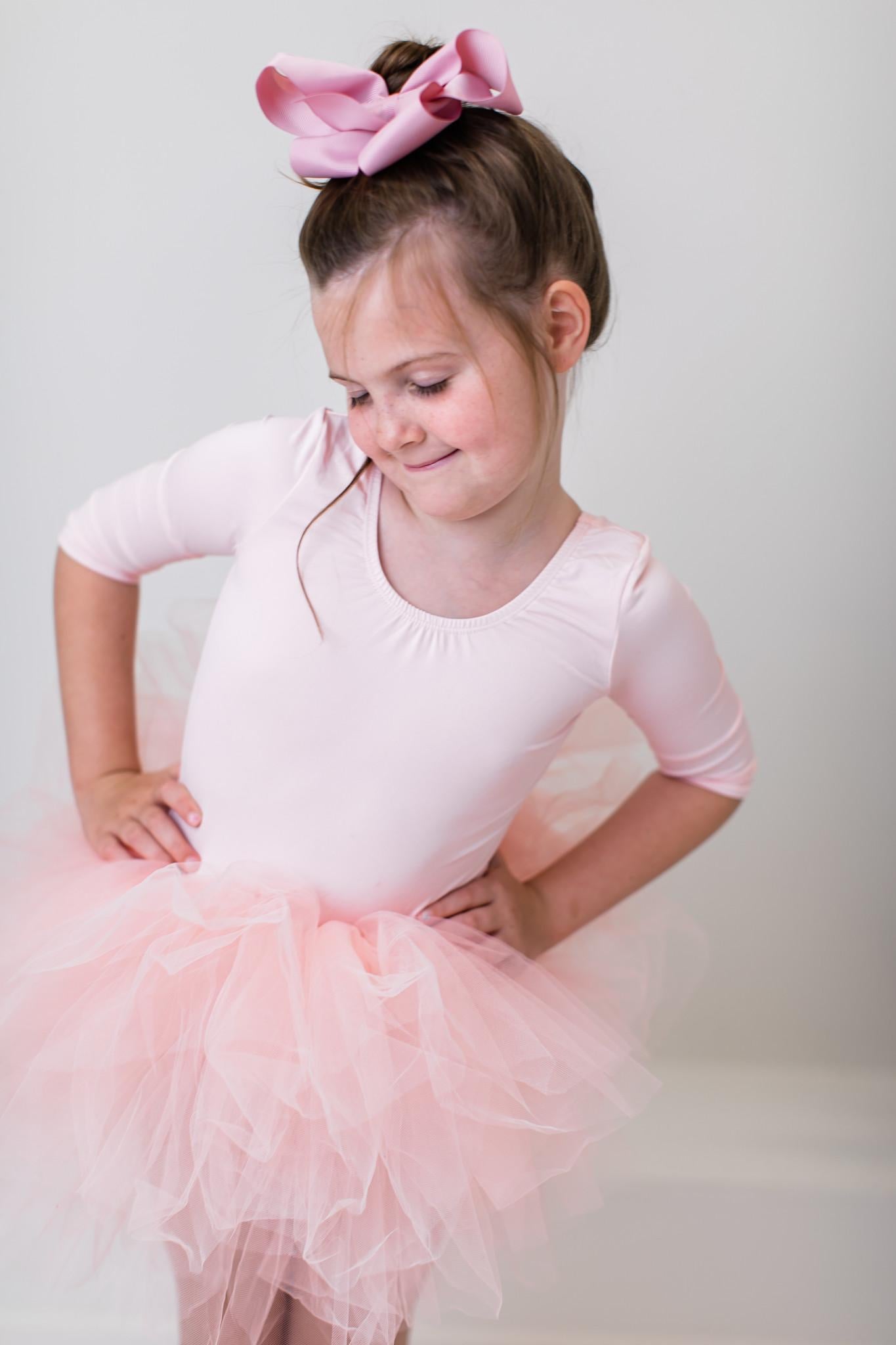 Ballet Pink 3/4 Tutu Leotard-Mila & Rose ®