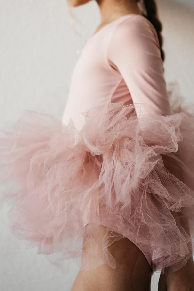 Vintage Pink 3/4 Tutu Leotard-Mila & Rose ®