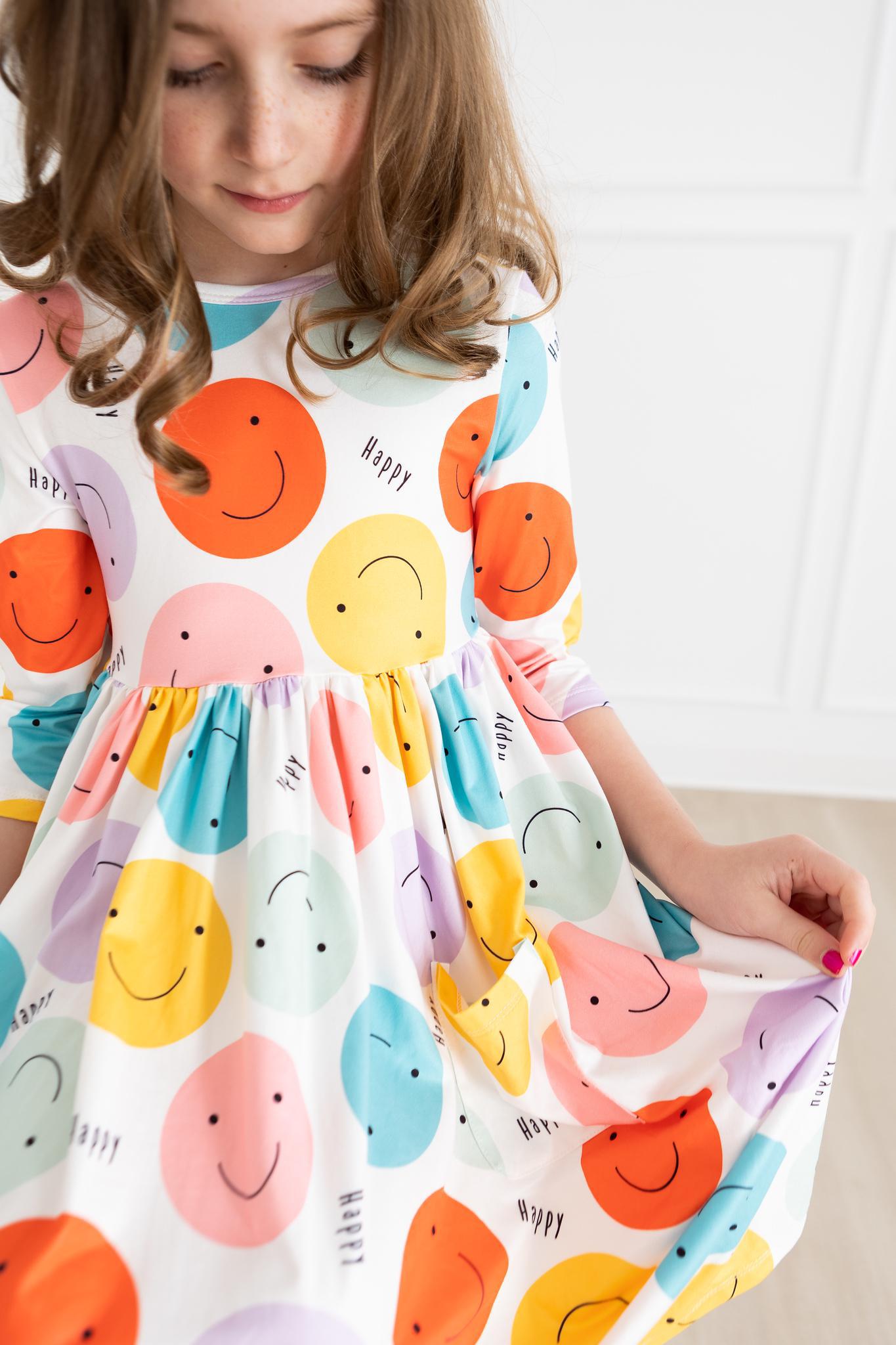 Happy Days 3/4 Pocket Twirl Dress - Mila & Rose ®