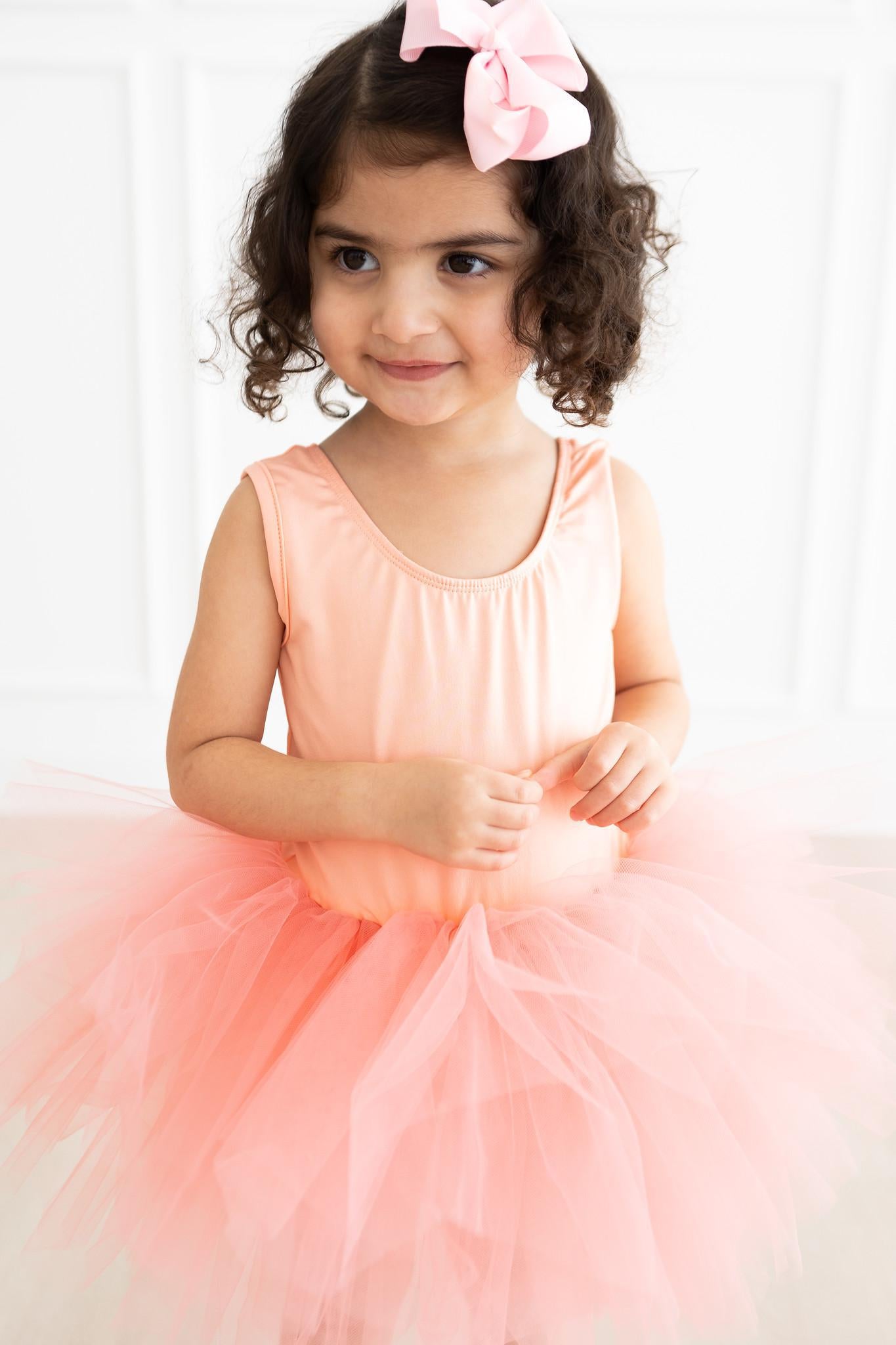 Bright Peach Tank Tutu Leotard-Mila & Rose ®