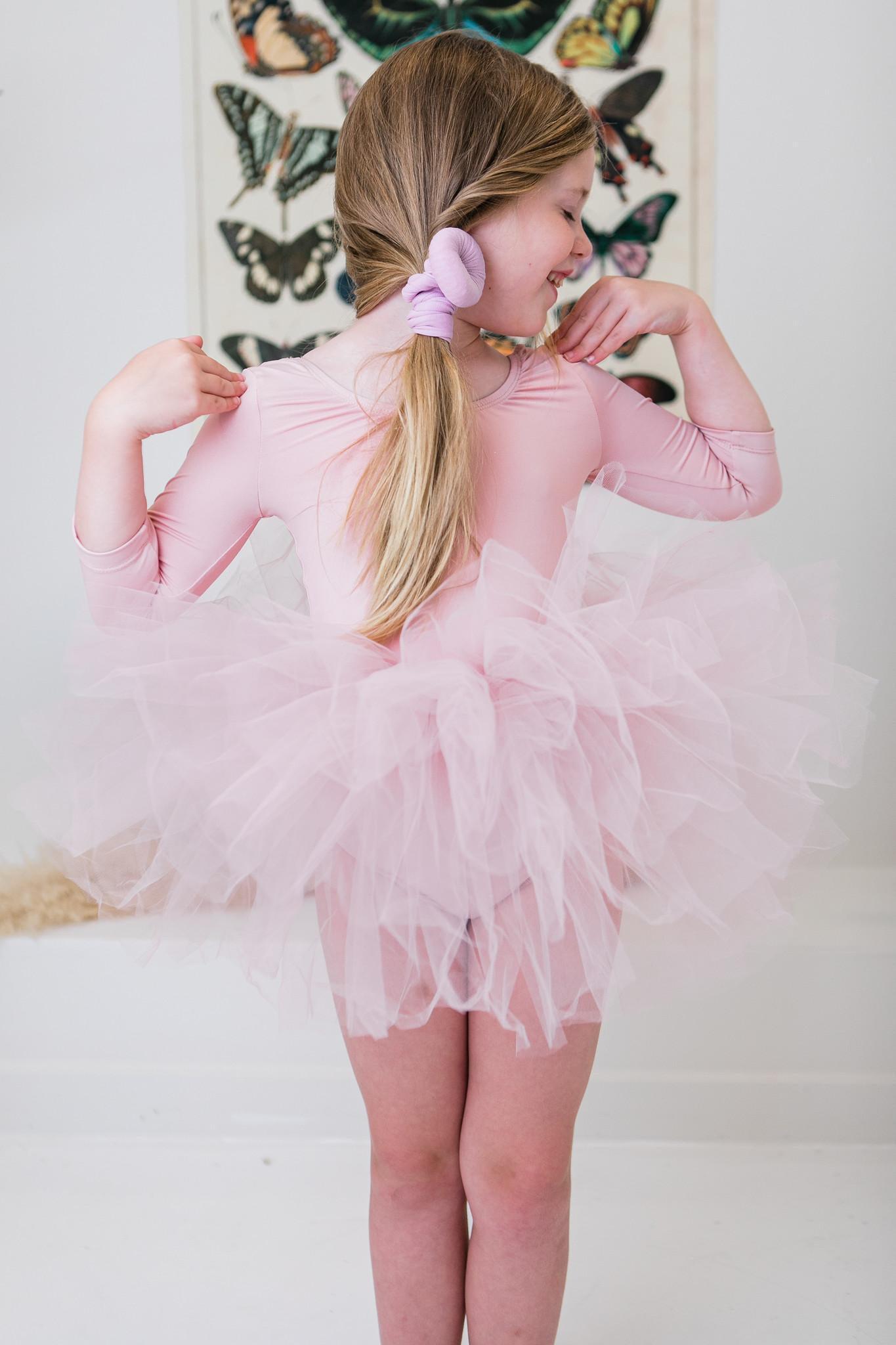 Ballet Pink 3/4 Tutu Leotard-Mila & Rose ®