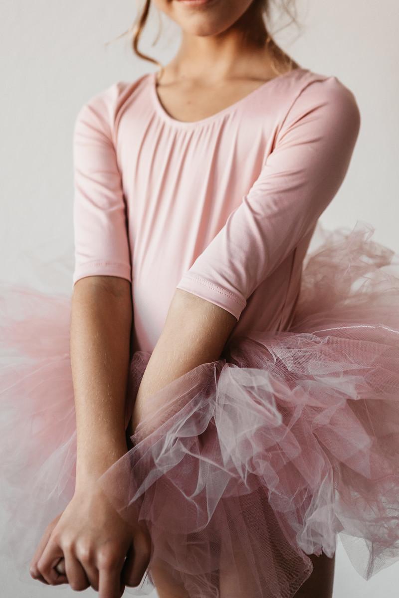 Vintage Pink 3/4 Tutu Leotard-Mila & Rose ®