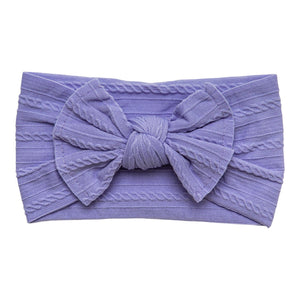 Orchid Cable Knit Nylon Headwrap-Mila & Rose ®