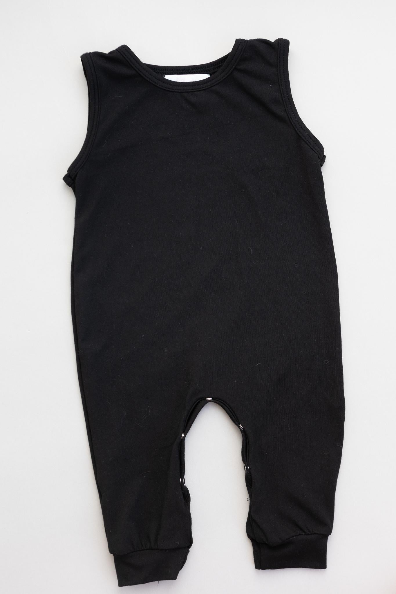 Black jogger romper online