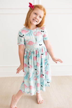 Hey Dino S/S Pocket Twirl Dress-Mila & Rose ®