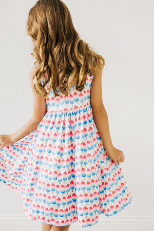 Red, White & Cute Tank Twirl Dress-Mila & Rose ®