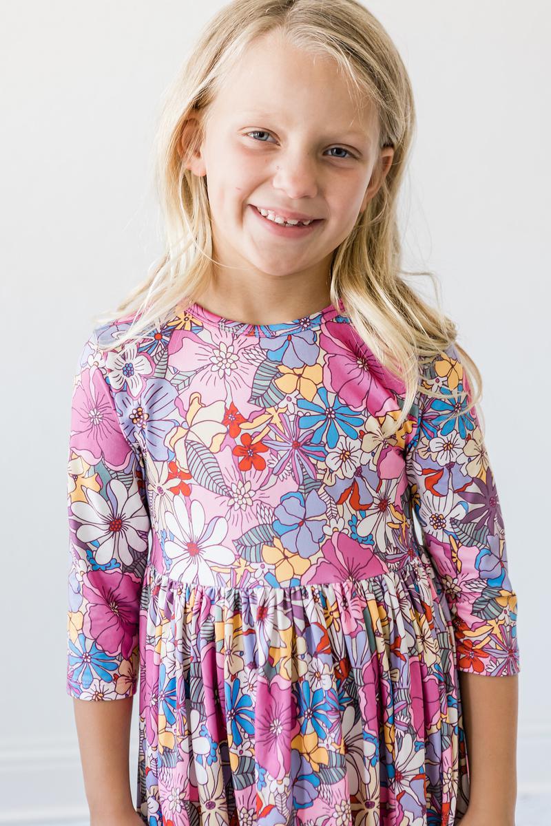 Mauve What's Up Buttercup Twirl Dress-Mila & Rose ®