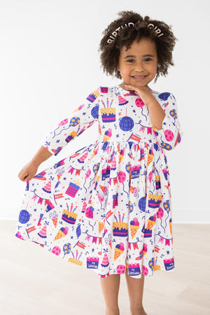 Happy Birthday Pocket Twirl Dress-Mila & Rose ®