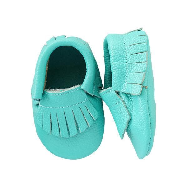 SALE Tropic Leather Baby Moccasins - Mila & Rose