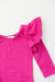 Hot Pink L/S Flutter Sleeve Leotard-Mila & Rose ®