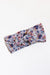 Blue Peony Nylon Bow Headwrap-Mila & Rose ®