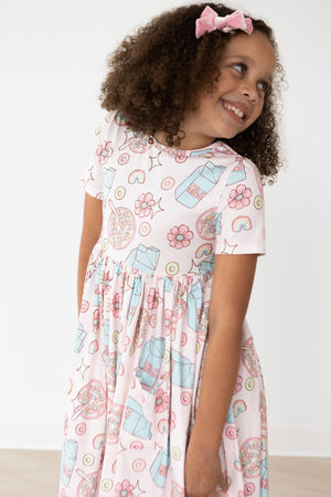 Milk & Cereal S/S Pocket Twirl Dress-Mila & Rose ®