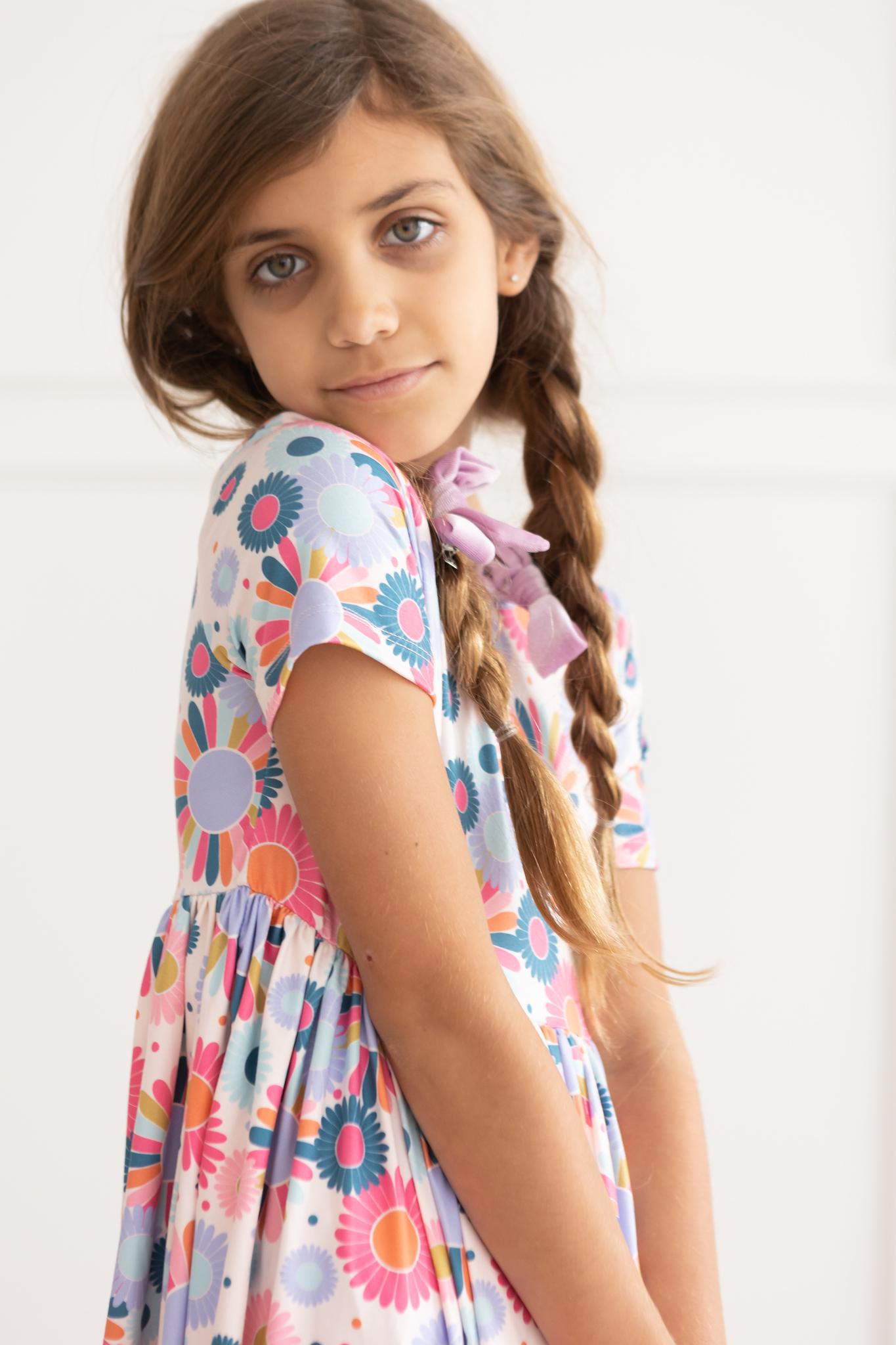 Keep Growing S/S Pocket Twirl Dress-Mila & Rose ®