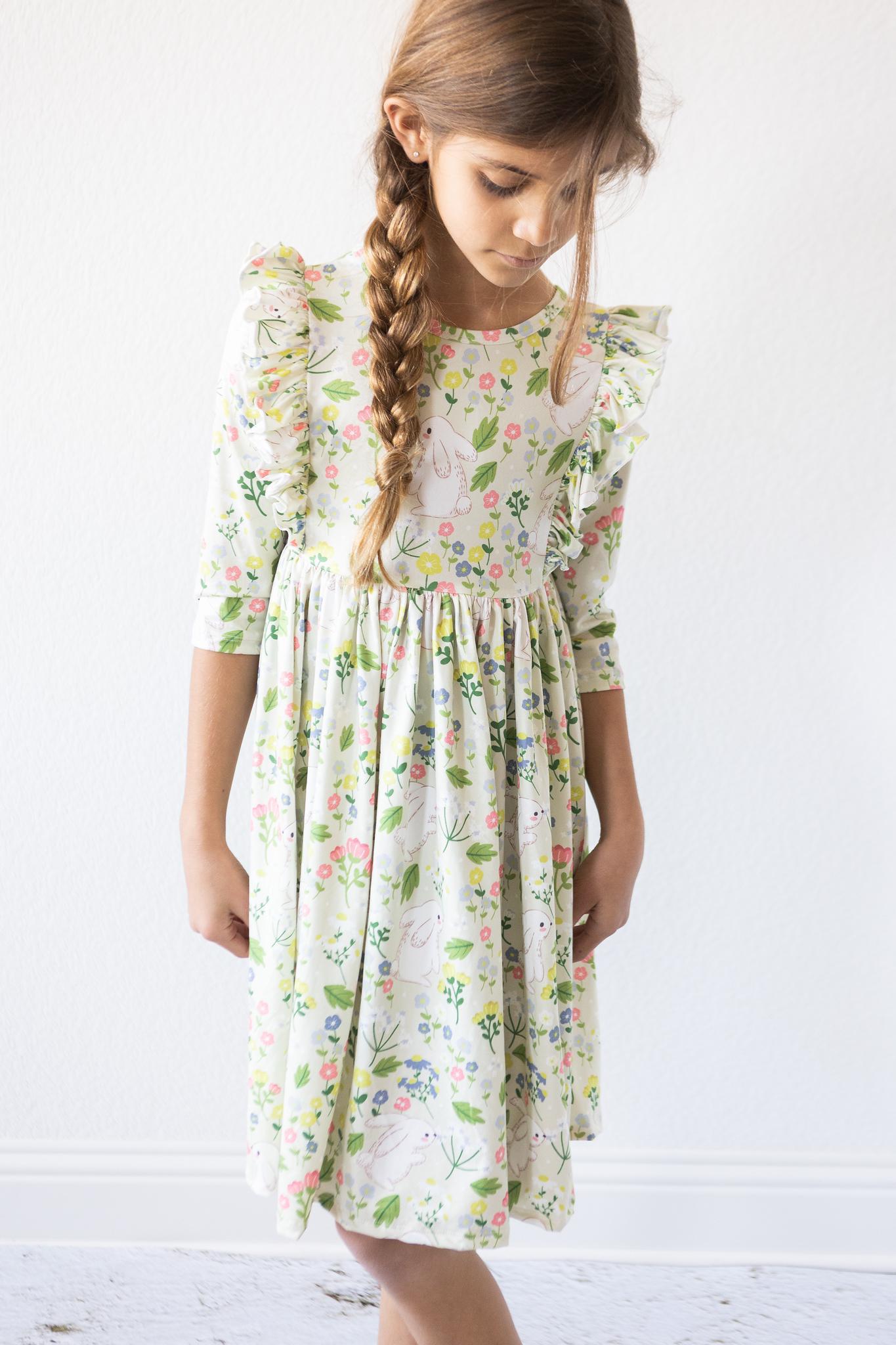 No Bunny Like You Ruffle Twirl Dress-Mila & Rose ®