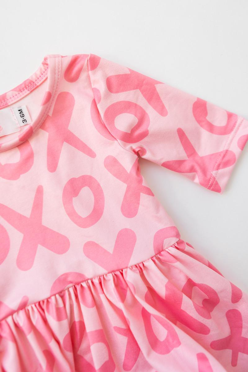 XOXO 3/4 Sleeve Twirl Bodysuit-Mila & Rose ®