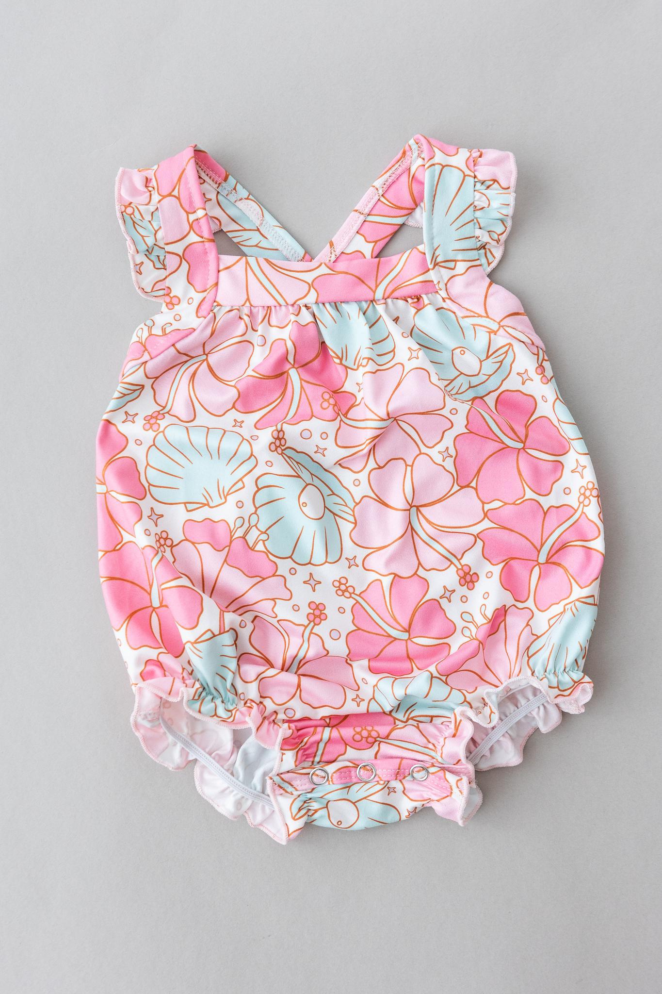 Ruffle fashion baby romper