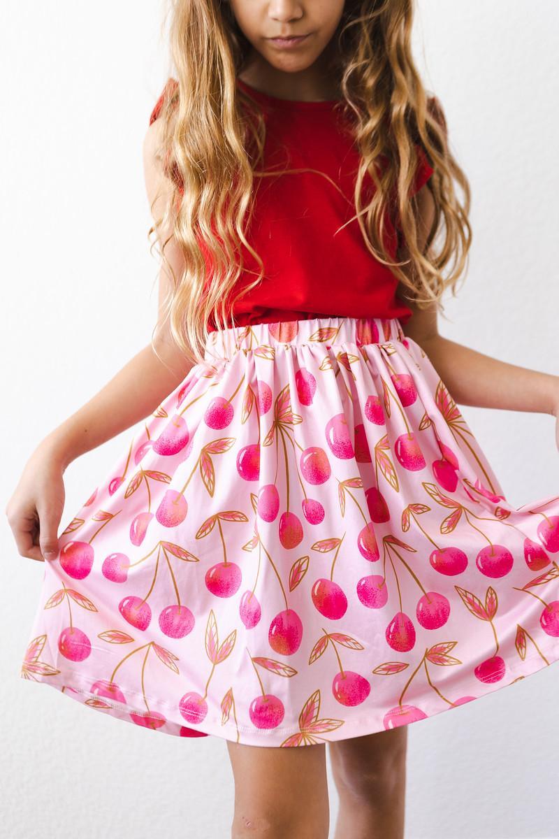 SALE Cherry Cute Twirl Skirt-Mila & Rose ®