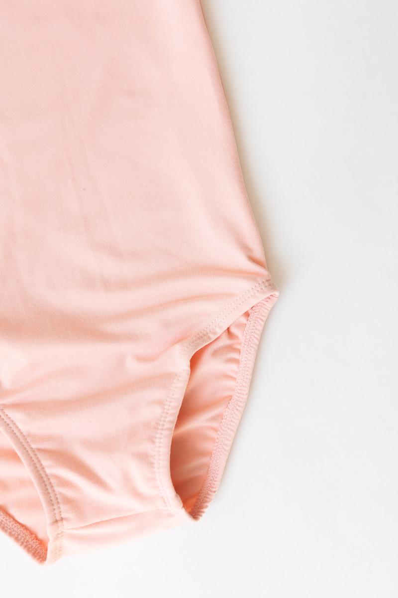 Peach S/S Flutter Sleeve Leotard-Mila & Rose ®