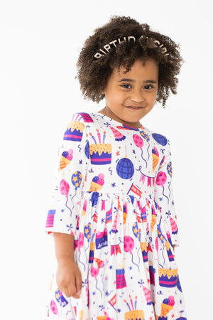 Happy Birthday Pocket Twirl Dress-Mila & Rose ®