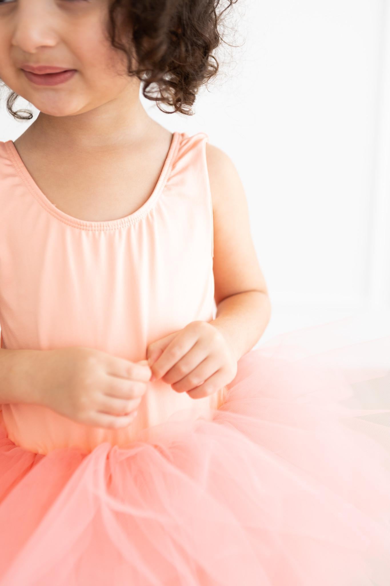 Bright Peach Tank Tutu Leotard-Mila & Rose ®