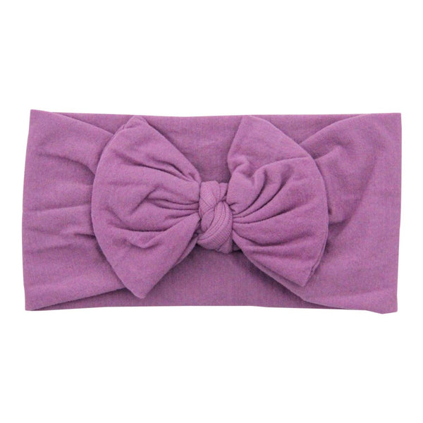 Sugar Plum Nylon Bow Headwrap - Mila & Rose